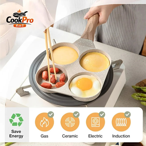 Sartén Desayuno 4 en 1 🍳 – Cocina todo al mismo tiempo + Envio gratis