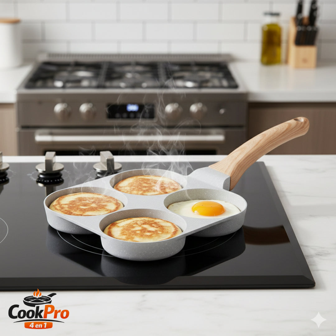 Sartén Desayuno 4 en 1 🍳 – Cocina todo al mismo tiempo + Envio gratis