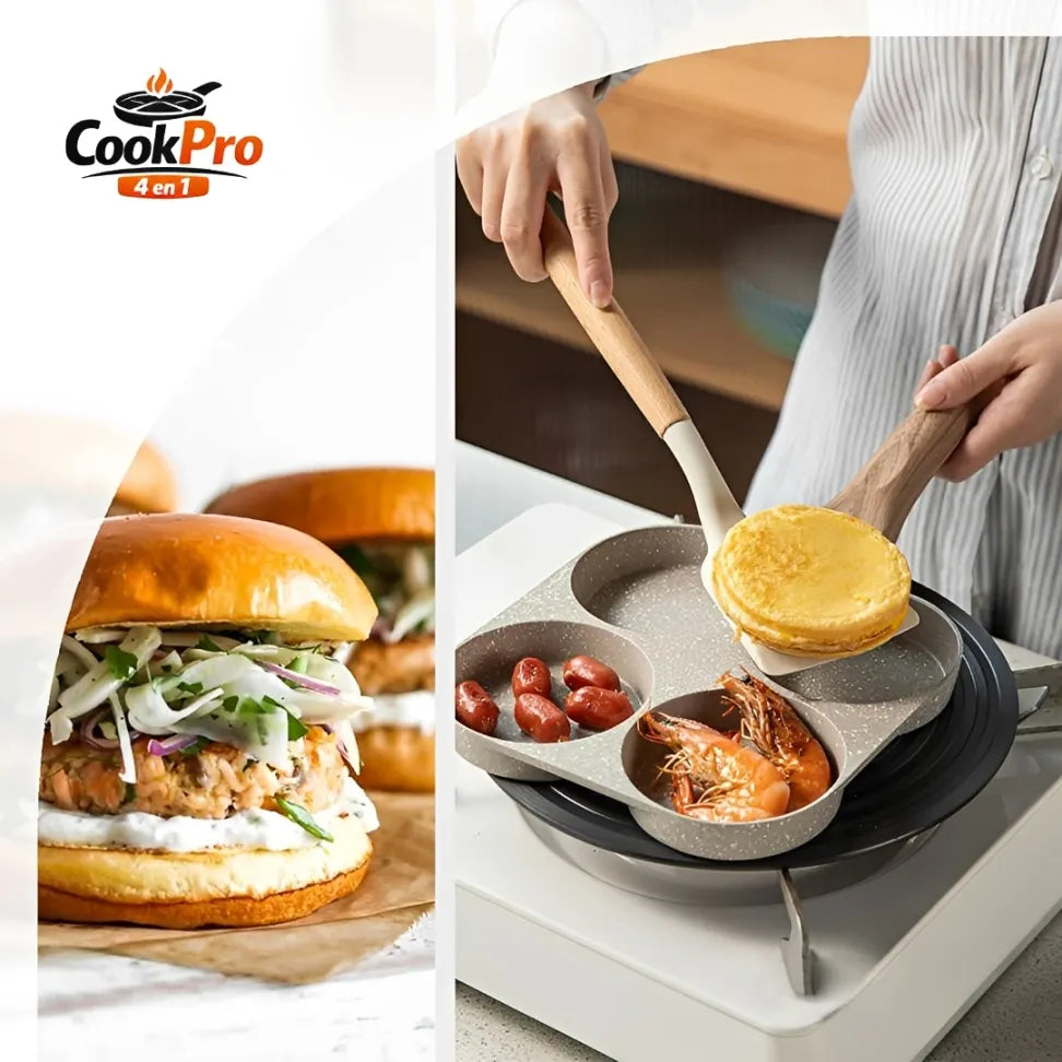 Sartén Desayuno 4 en 1 🍳 – Cocina todo al mismo tiempo + Envio gratis