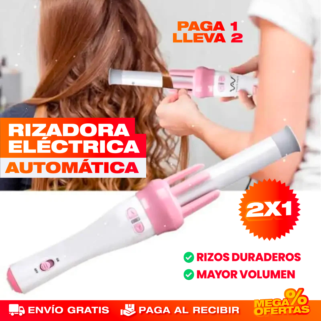 PROMO 2X1 RIZADORA ELÉCTRICA GIRATORIA PARA PELO