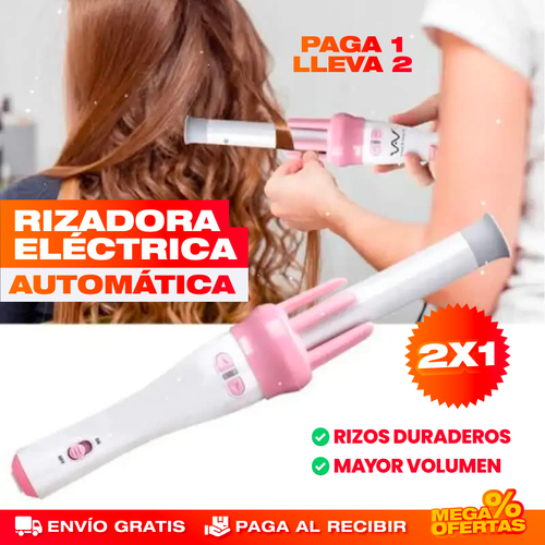 PROMO 2X1 RIZADORA ELÉCTRICA GIRATORIA PARA PELO