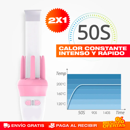 PROMO 2X1 RIZADORA ELÉCTRICA GIRATORIA PARA PELO