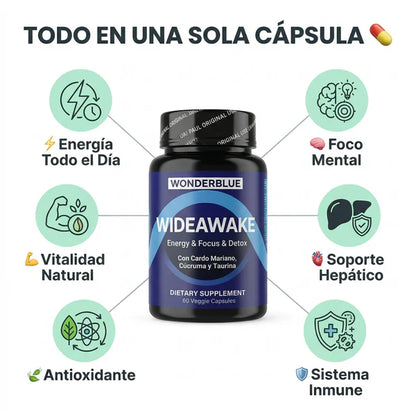 WIDEAWAKE 6 EN 1 | ENERGIA · FOCO · VITALIDAD NATURAL + ENVÍO GRATIS 😉
