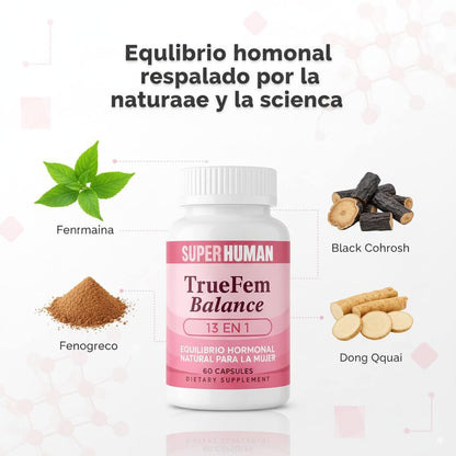 TrueFem BalancePro para el Equilibrio Hormonal (60 Cápsulas) + ENVIO GRATIS