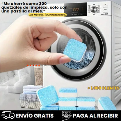 PASTILLAS LIMPIA LAVADORA (PACK x12) + ENVIO GRATIS 🎁