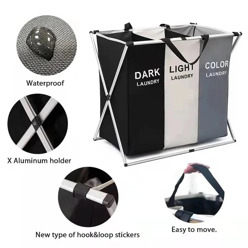 👕ORGANIZADOR DE LAVANDERIA TRIPLE + ENVIO GRATIS 🚚
