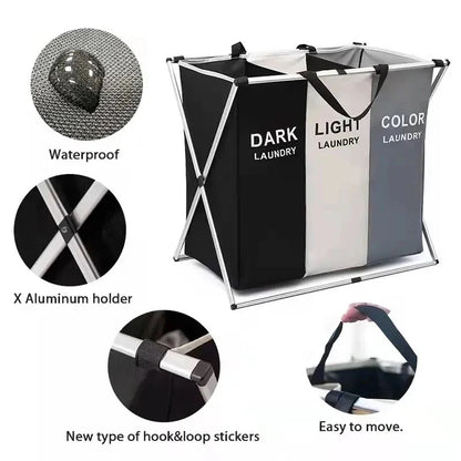 👕ORGANIZADOR DE LAVANDERIA TRIPLE + ENVIO GRATIS 🚚