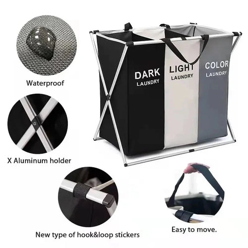 👕ORGANIZADOR DE LAVANDERIA TRIPLE + ENVIO GRATIS 🚚