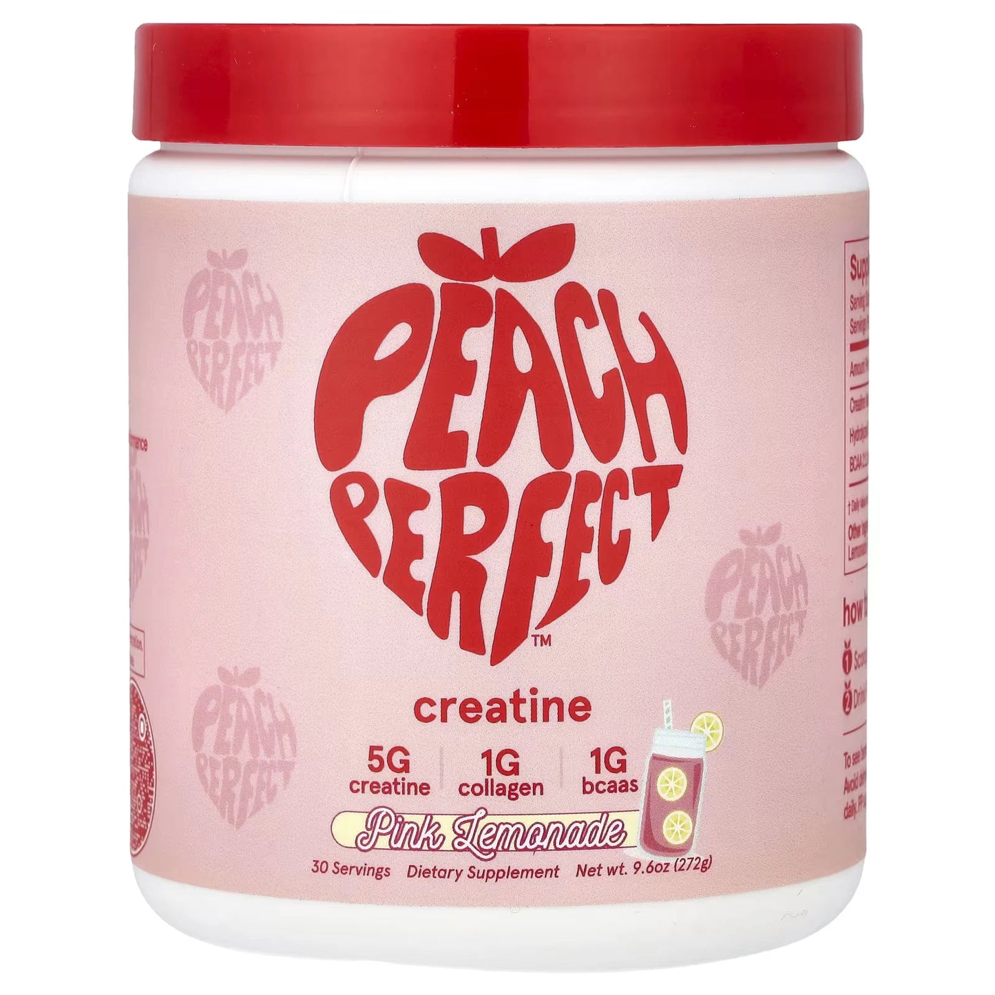 🏋️‍♀️Creatina Peach Perfect Pink Lemonade – Ganancia Muscular Femenina + Energía + Colágeno | ENVIO GRATIS